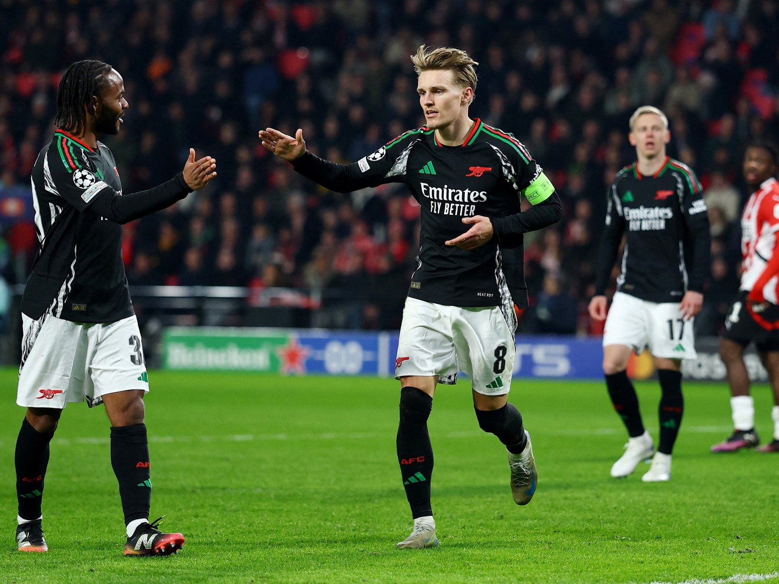 Arsenal vs PSV Eindhoven, por los octavos de final de la Champions League: formaciones, a qué hora juegan, dónde y cómo verlo