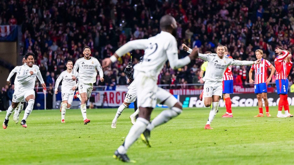 Rüdiger celebra su acierto en el penalti definitivo para clasificar al Madrid para cuartos de final