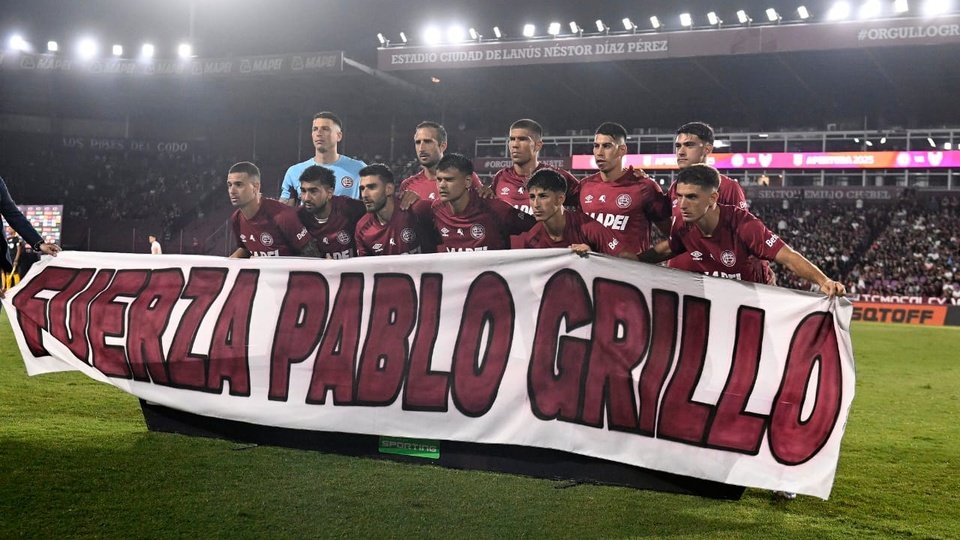 El pedido de justicia por Pablo Grillo llegó al fútbol