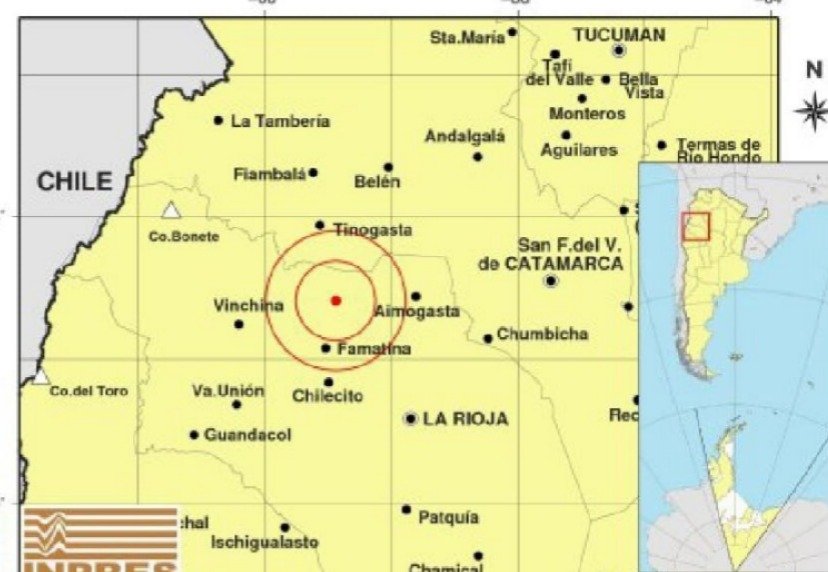 La Rioja tembló tres veces en el transcurso de este jueves