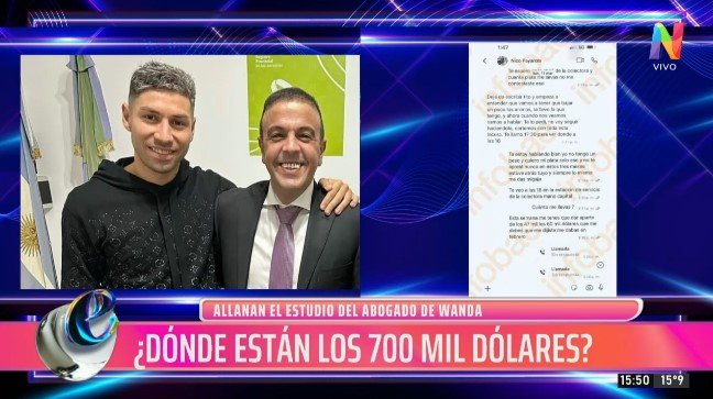 Allanaron la casa de Nicolás Payarola, abogado de Wanda Nara, por presunta estafa millonaria