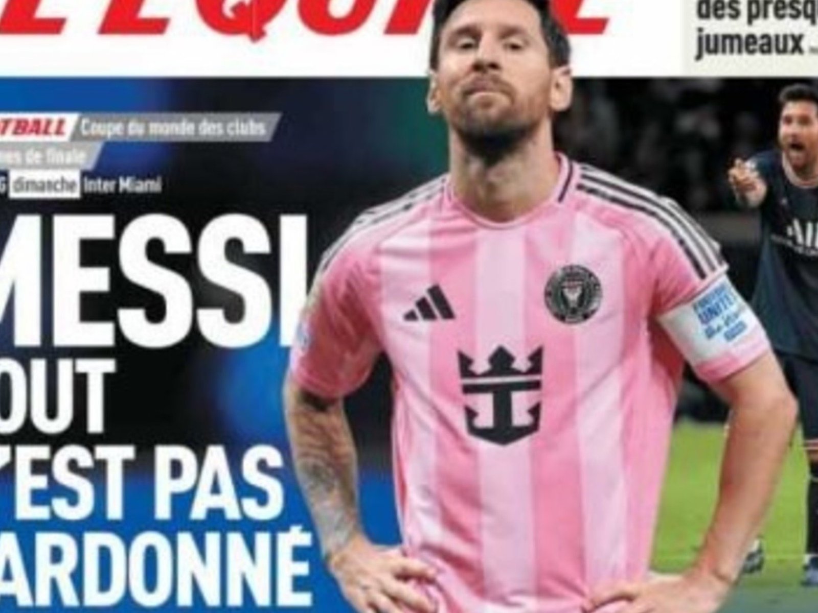 un enviado de L'Equipe habló de la tapa de la polémica y vaticina qué hara Leo si convierte un gol