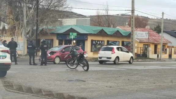Choque en pleno centro: dos niñas resultaron con heridas leves