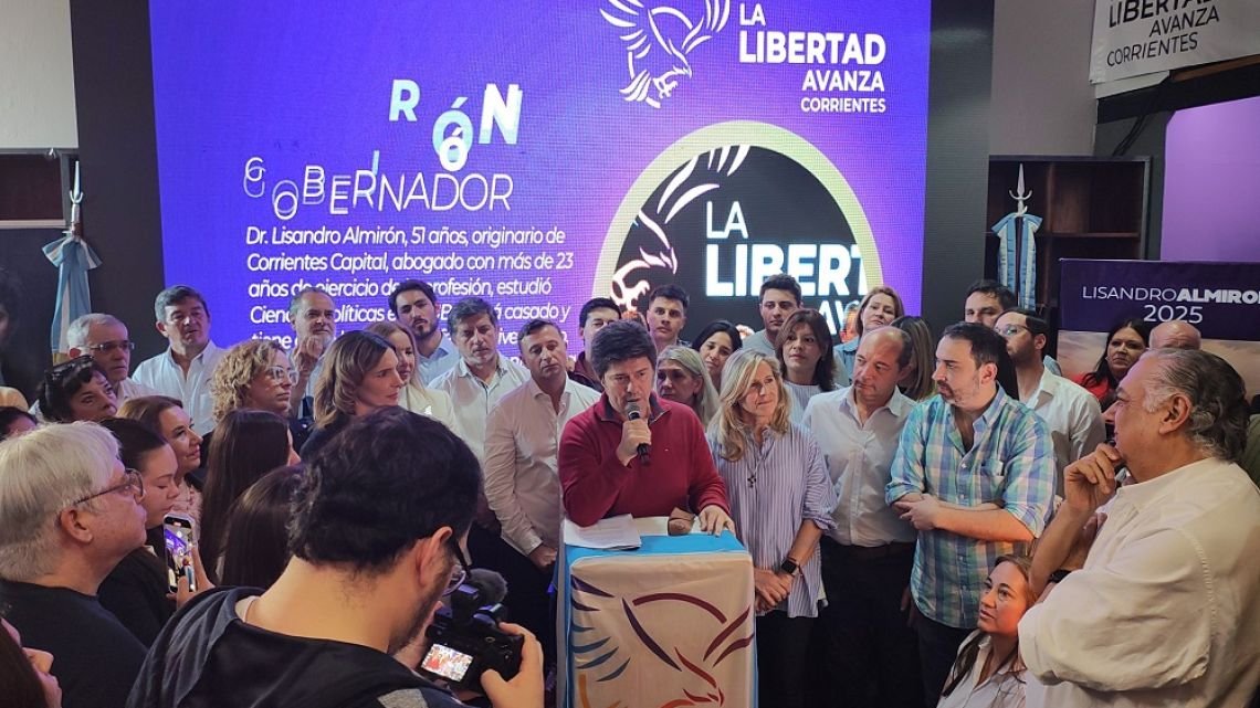 Corrientes: La Libertad Avanza presentó sus candidatos con Almirón y Karsten al frente