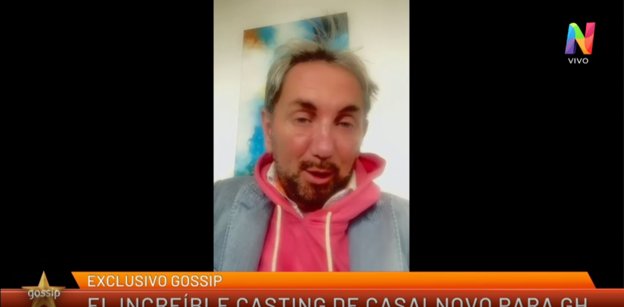 Daniel Casalnovo quiere "descansar" de sus compañeros de 'Gossip' y se postuló para ingresar a GH: "Si quieren una figura, acá estoy"