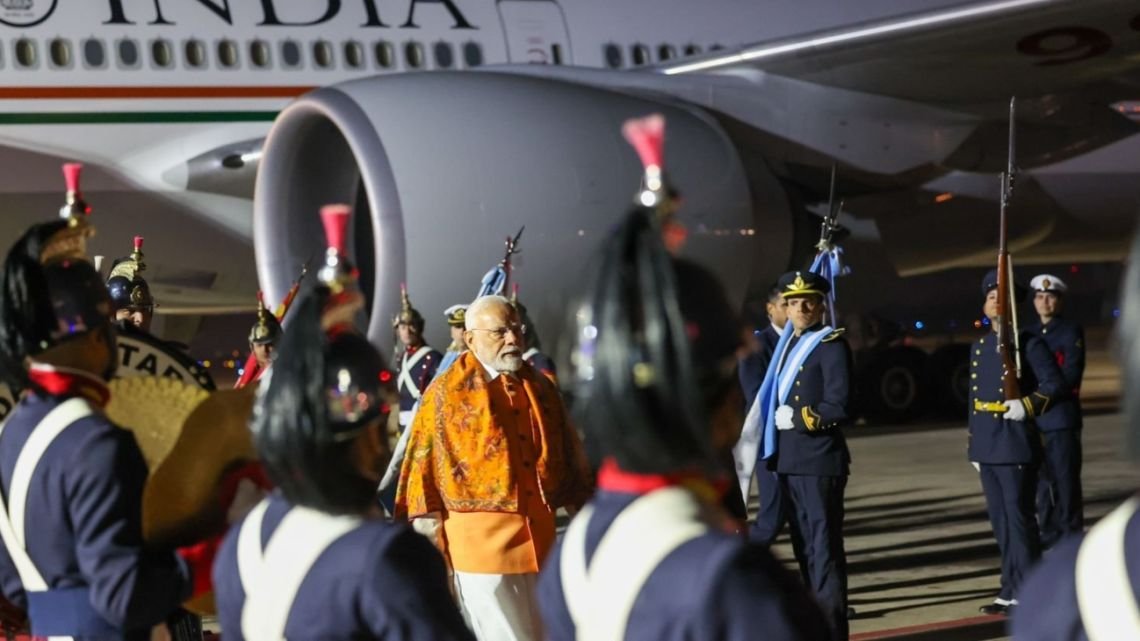 El primer ministro de India, Narendra Modi, está en Argentina y se reúne con Javier Milei