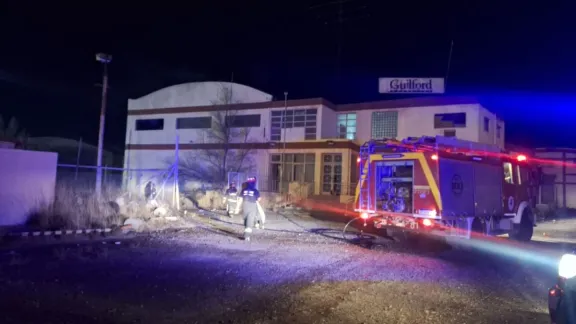 Incendio en la antigua Guilford: se quemaron papeles y cajas en una oficina abandonada