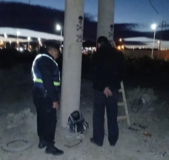 Intentó robar cables en el predio de una empresa petrolera
