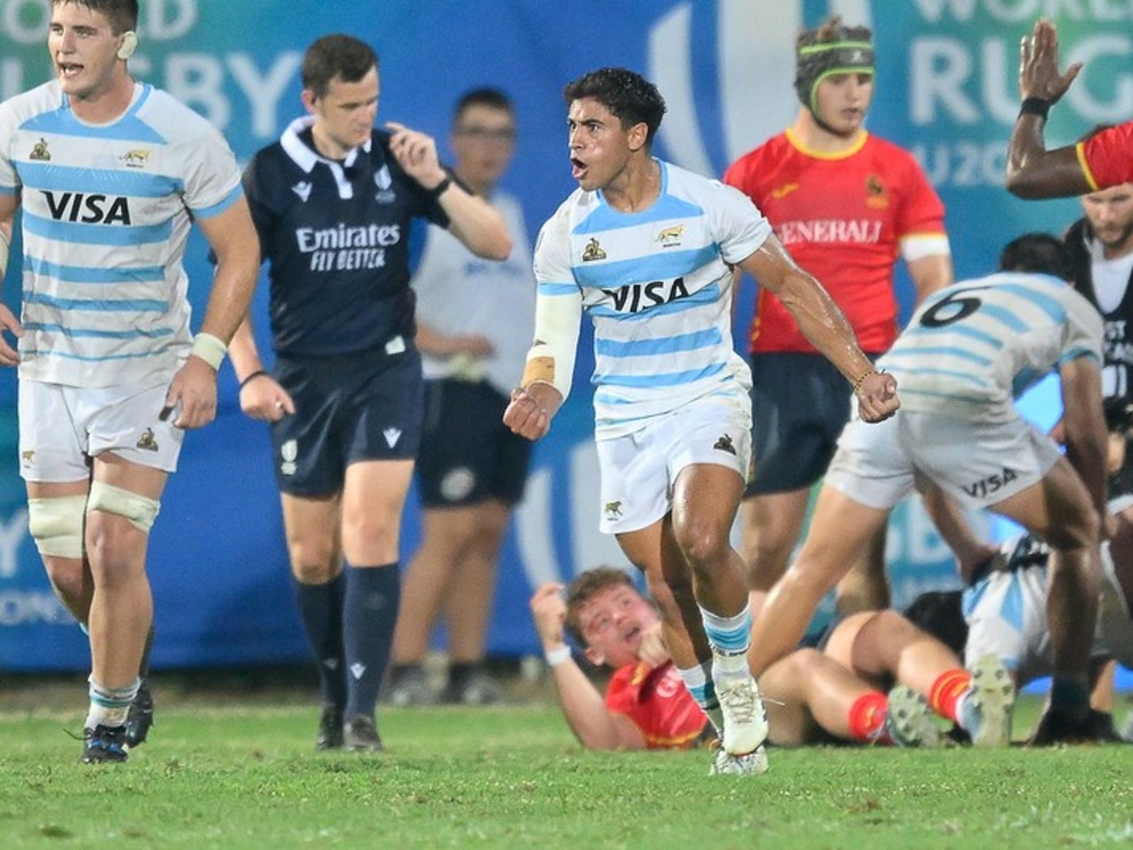 Los Pumitas corrieron desde atrás a España y ganaron un partidazo para sumar su segunda victoria en el Mundial U20