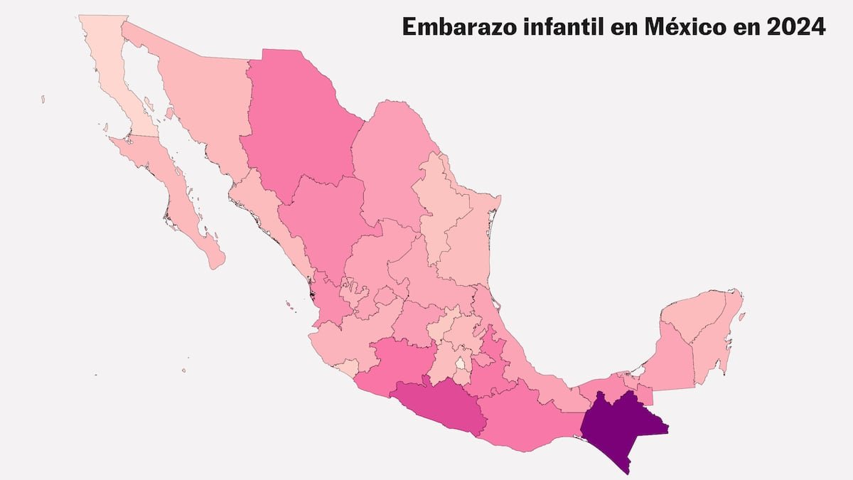 Miles de niñas dan a luz en México cada año: así son los datos estado a estado
