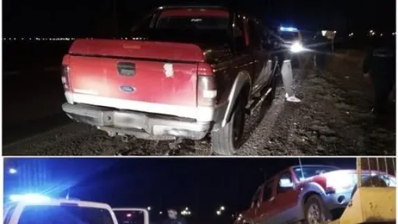 Persecución policial terminó con una camioneta secuestrada y carne faenada incautada