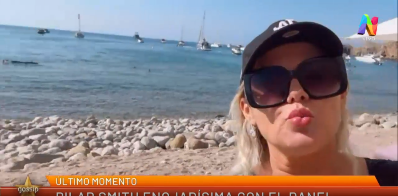 Pilar Smith enfurecida con sus compañeros de 'Gossip' mientras está en Ibiza de vacaciones: "Qué poca sincronización"