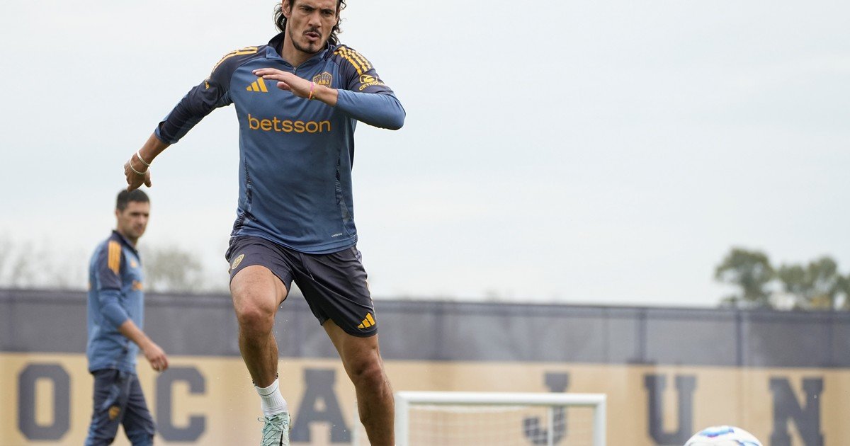 Qué pasó con Cavani en la práctica de Boca :: Olé
