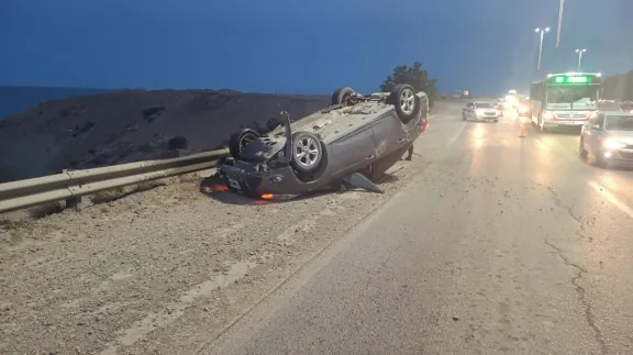 Tres jóvenes heridos tras volcar un auto en la ruta 3 a la altura de Eureka