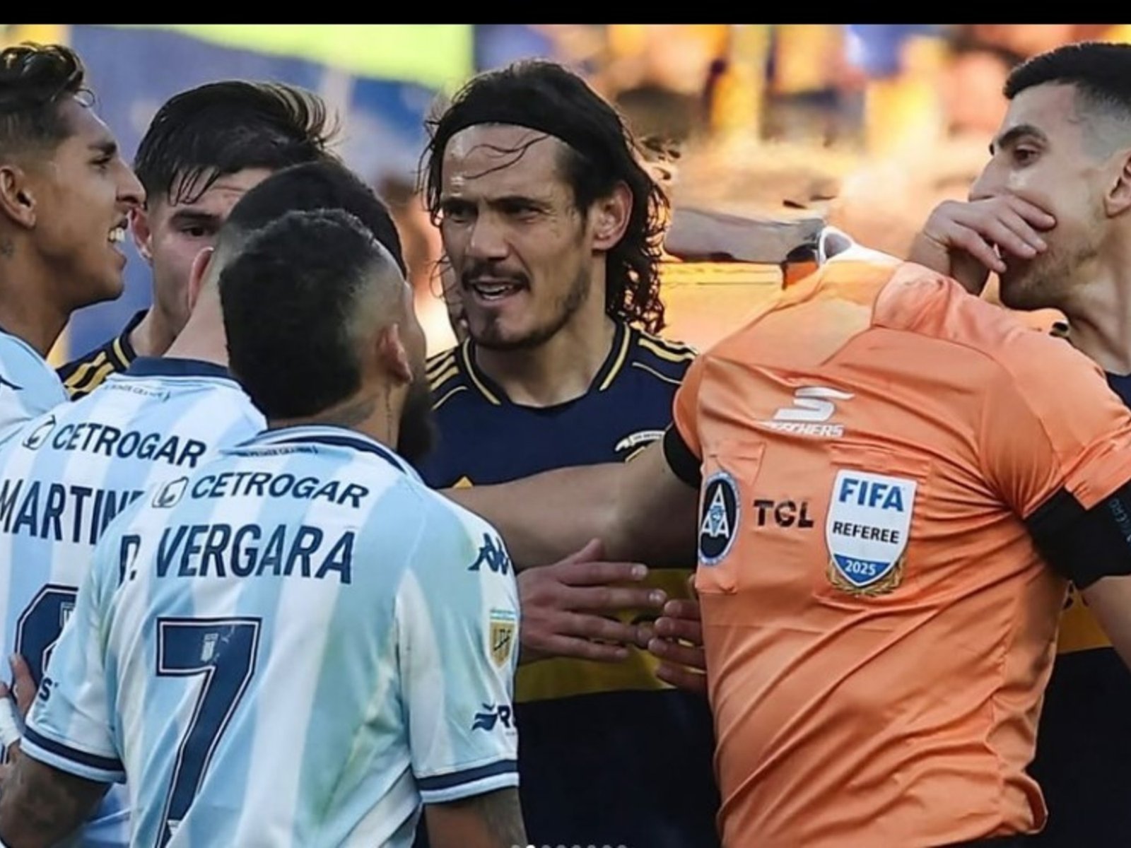 Duván Vergara subió una imagen del árbitro Ramírez sin su cabeza :: Olé