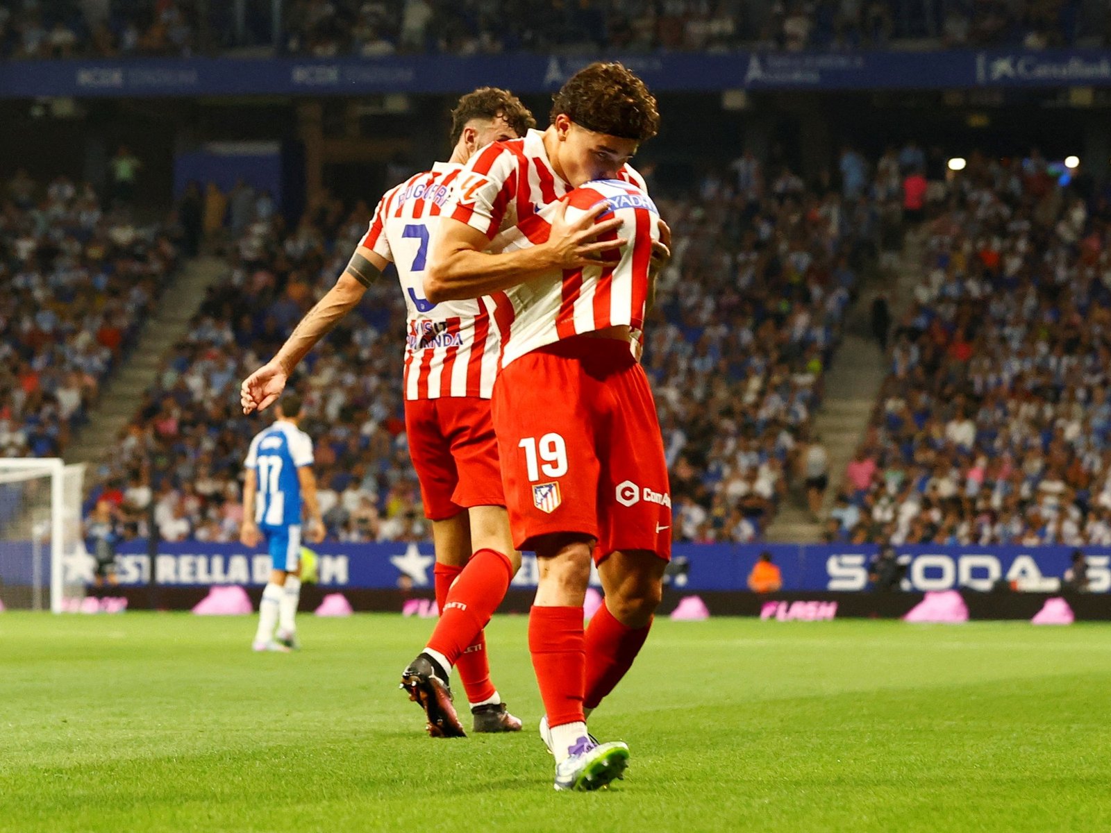 el gesto de Simeone en el festejo