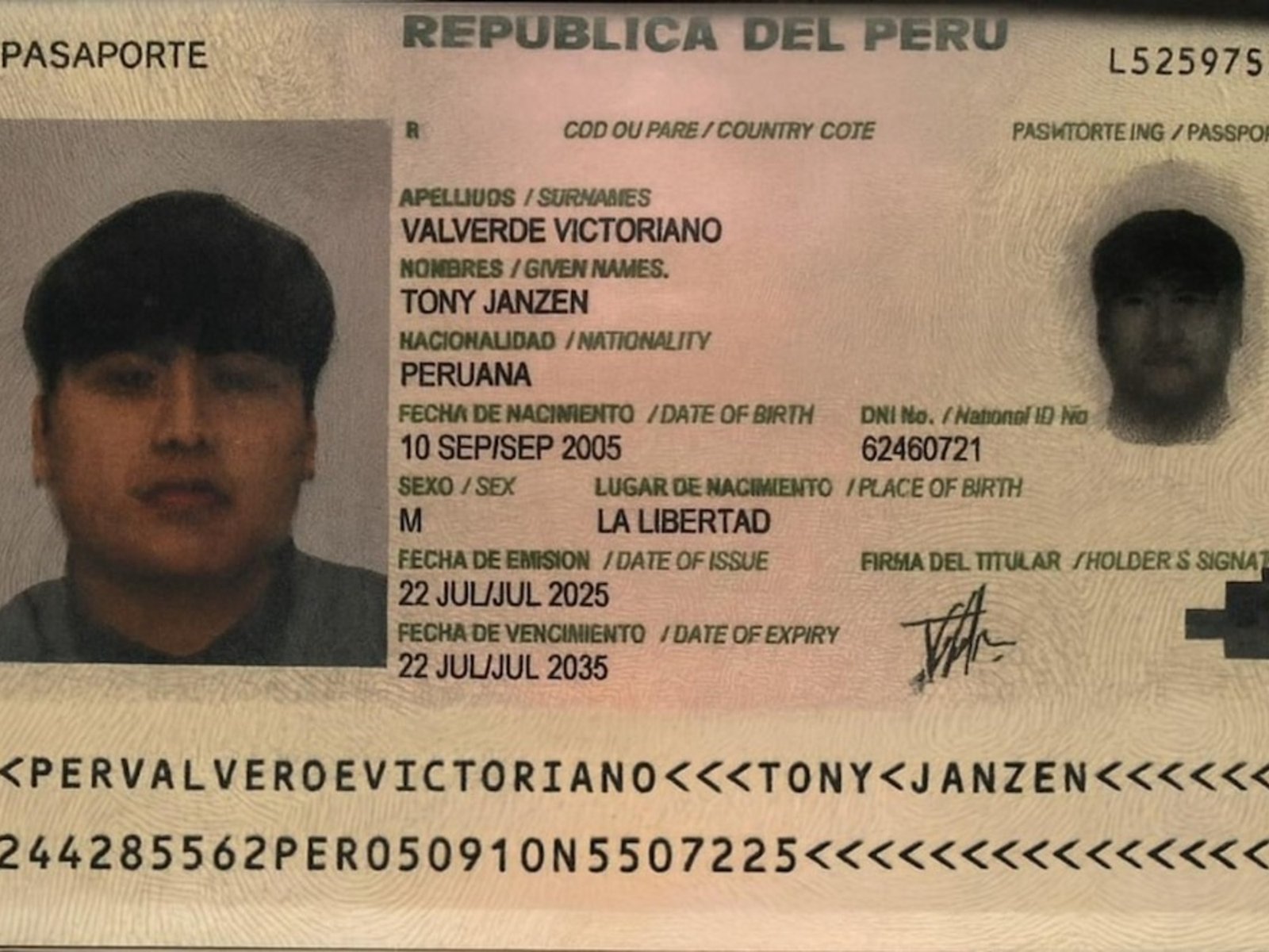 El gobierno peruano dice que el «Pequeño J» existe y no registra salidas de Perú