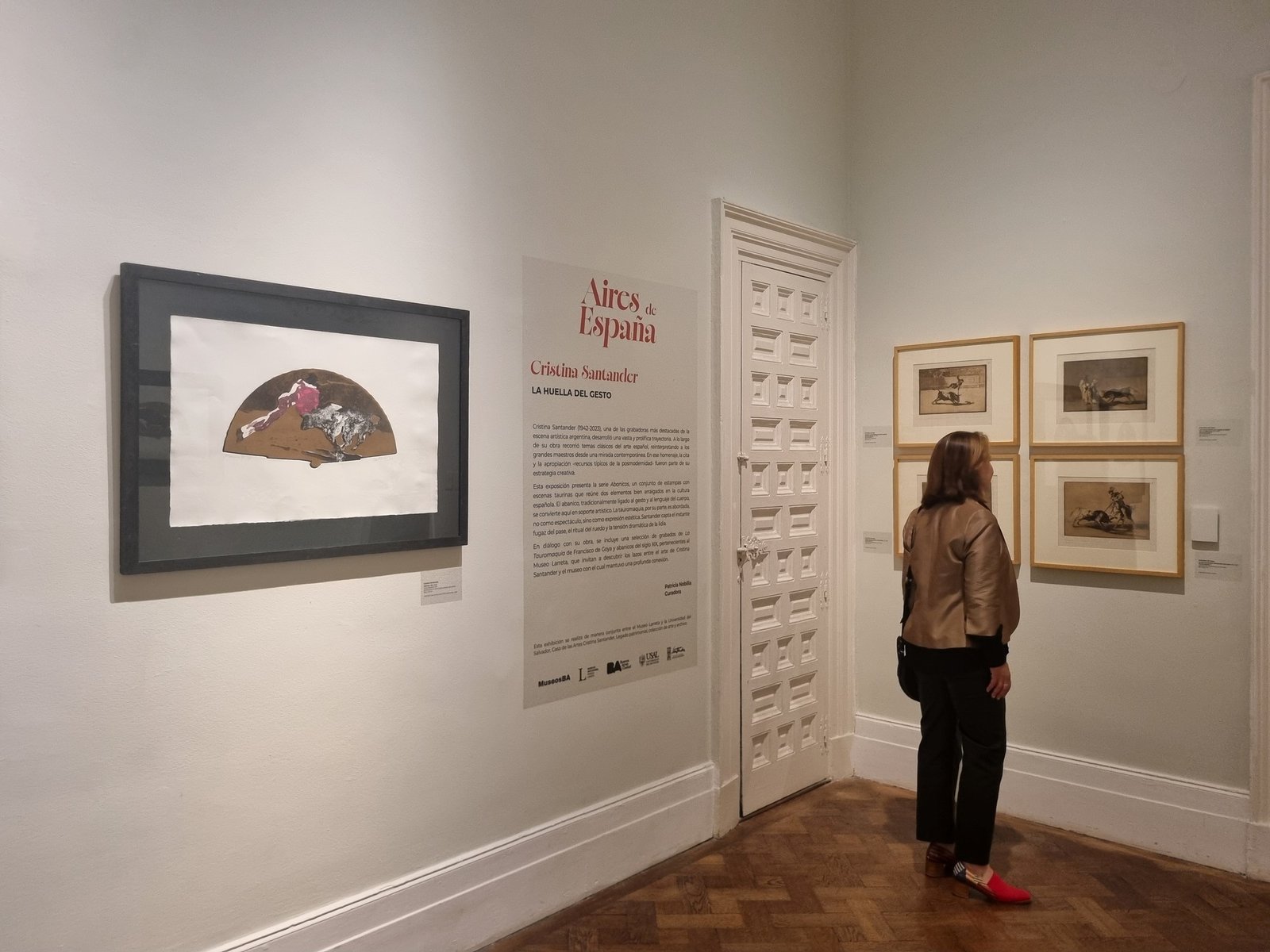 el Museo Larreta homenajea a Cristina Santander con abanicos y tauromaquia