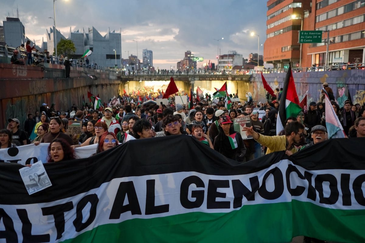 Bogotá sube el volumen de las protestas contra la masacre en Gaza: “Colombia debe cortar todos los lazos económicos con Israel”