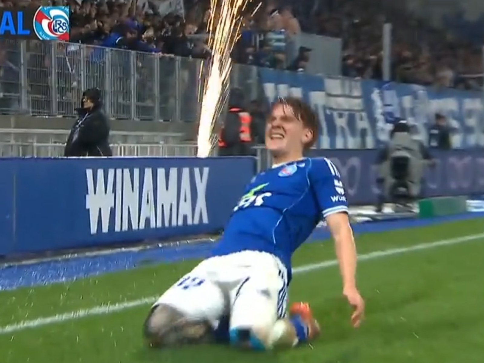 El Colo Barco marcó su primer tanto en Europa y con Panichelli le dieron forma a la goleada del Racing de Estrasburgo