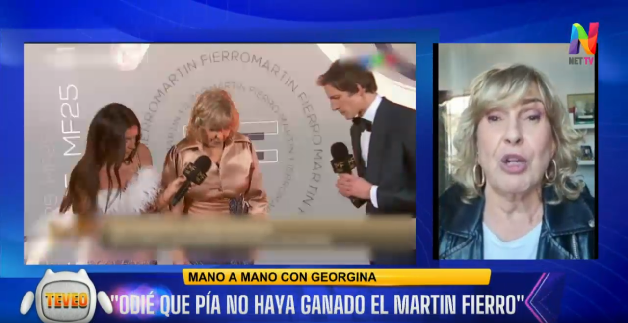 Exclusivo de 'Te veo': Georgina Barbarossa la pasó "mal" en los Martín Fierro y "odió" que Pía Shaw no gane