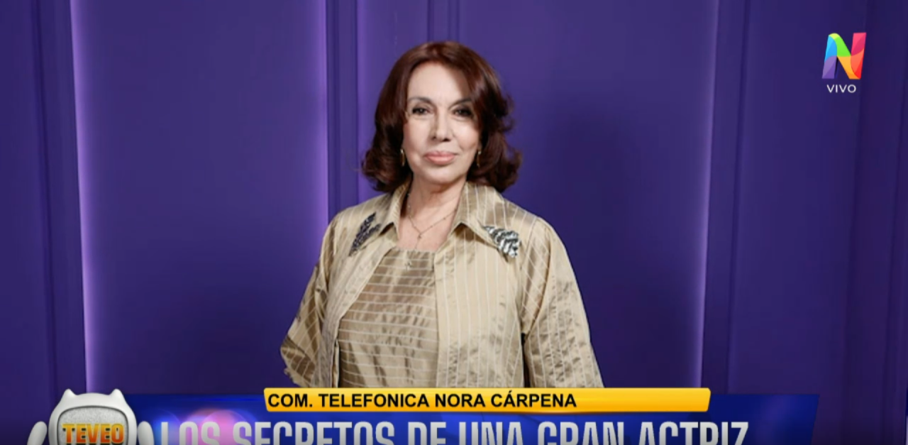 Exclusivo de 'Te veo': Nora Cárpena reconoció que los actores necesitan "trabajar" porque les "da energía" y los mantiene vivos