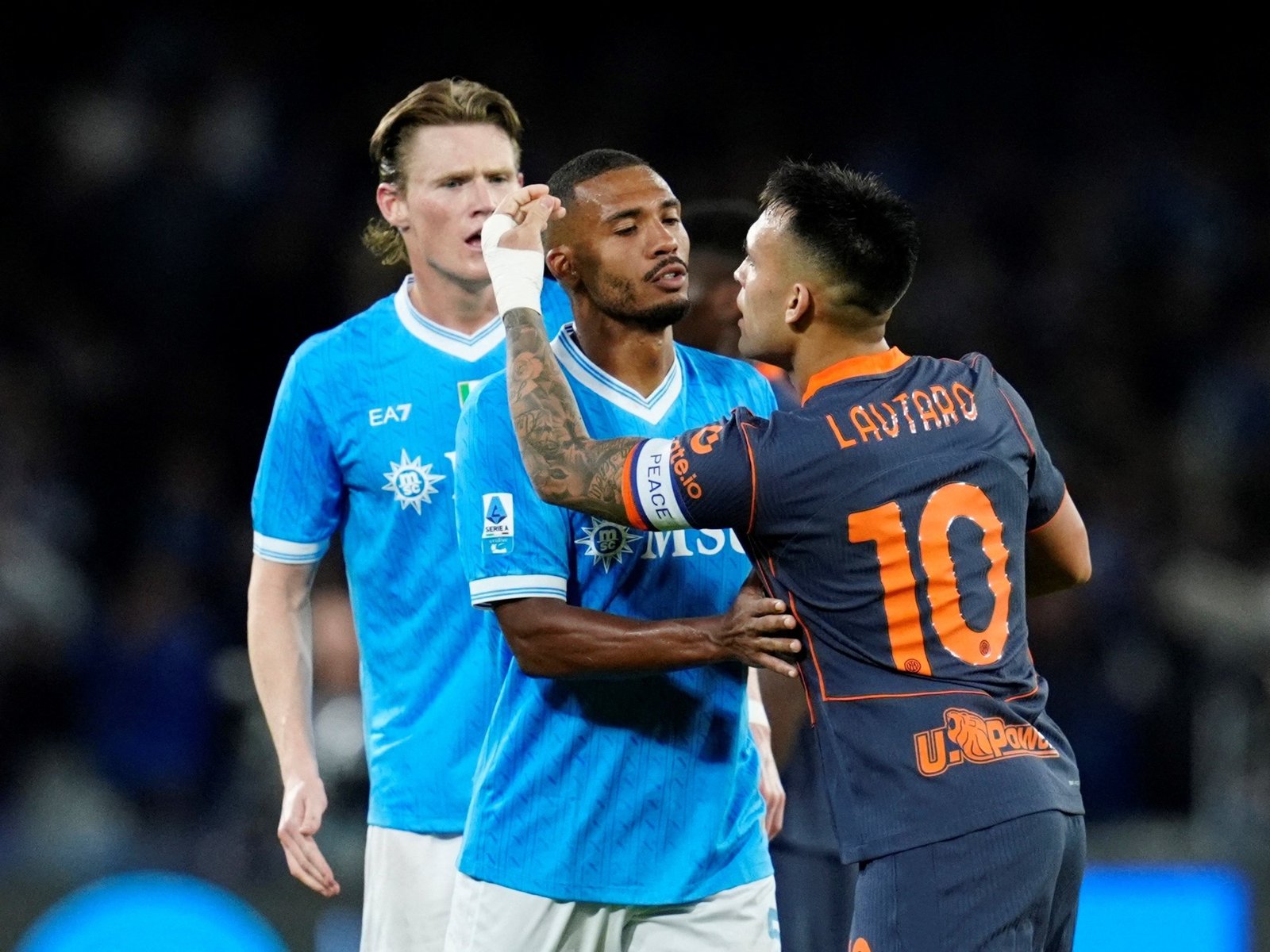 Inter perdió con Napoli y Lautaro Martínez tuvo un picante cruce con Antonio Conte, su anterior DT: «Sos ca…»