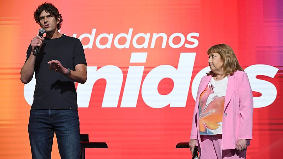 Lousteau y Ocaña cerraron la campaña | Ciudadanos Unidos hizo un acto en La Boca con críticas a Milei 
