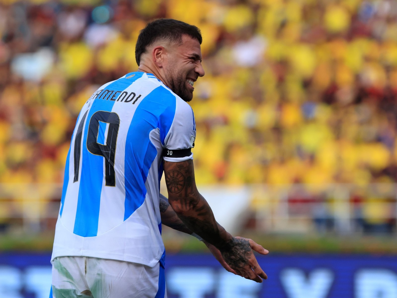 Nicolás Otamendi se perderá el debut del Mundial 2026 por una sanción, pero estará en la Finalissima ante España