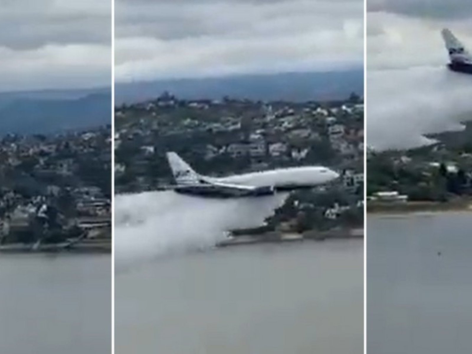 Revuelo por un avión que sobrevoló a baja altura el lago San Roque en Córdoba