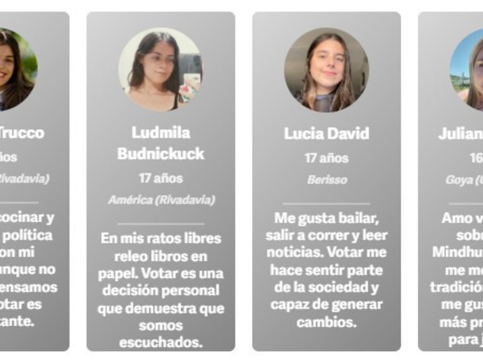 Tienen menos de 18 años y deciden ir a votar el domingo: ¿Por qué?
