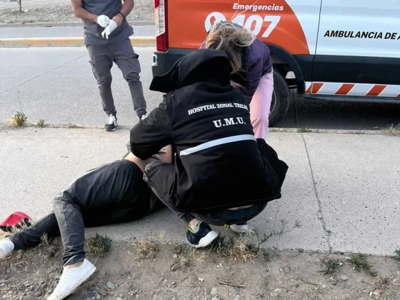Trelew: apuñalaron por la espalda a un ciclista y está grave