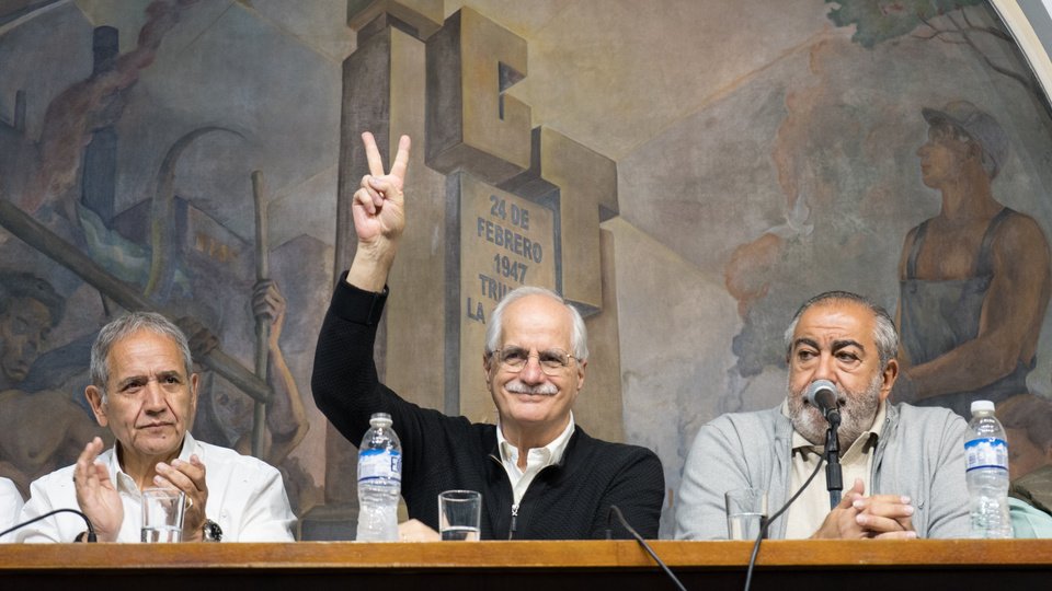 Un candidato de los trabajadores | La CGT llamó a «reventar las urnas» junto a Jorge Taiana