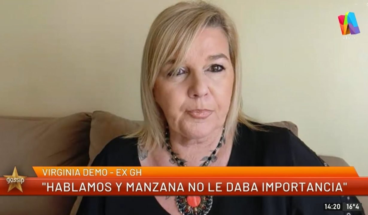 Virginia Demo “bloqueó” a Manzana y lloró tras la “decepción” que sintió por el ex Gran Hermano