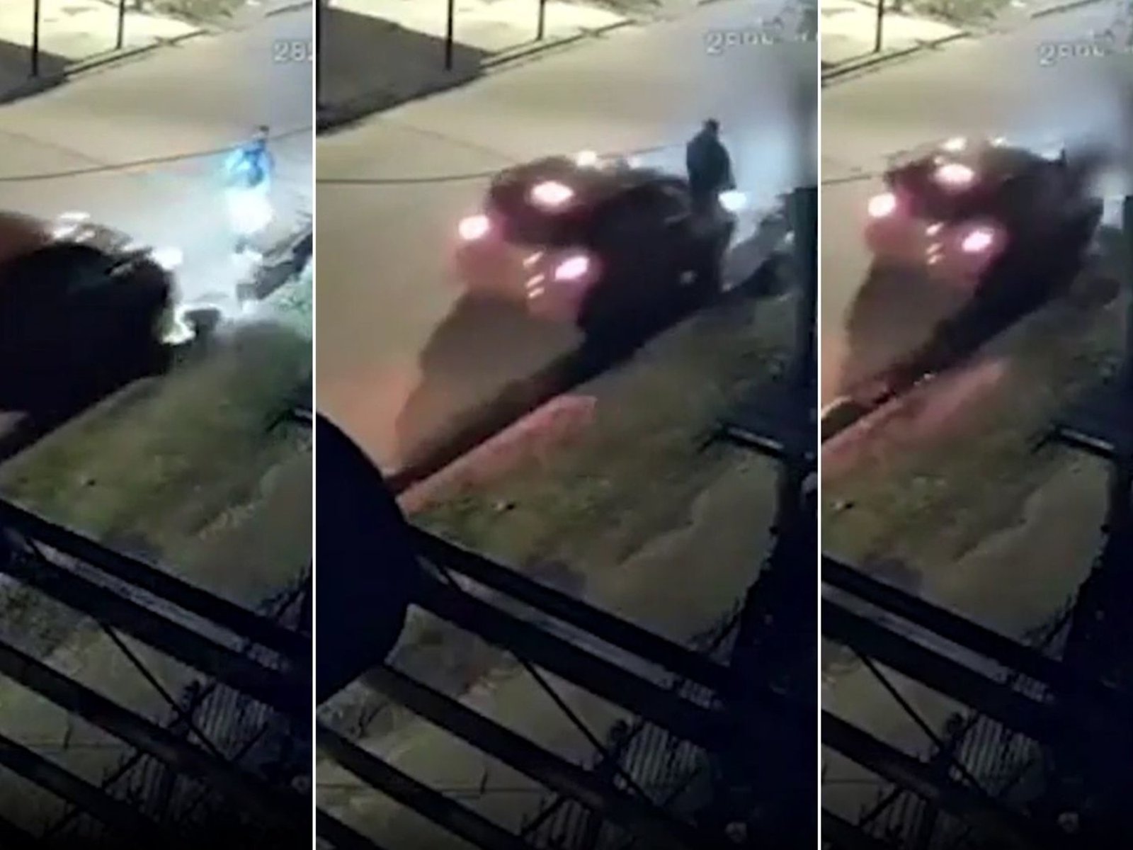 atropellan a las víctimas con un auto y los saquean cuando están heridos en el piso