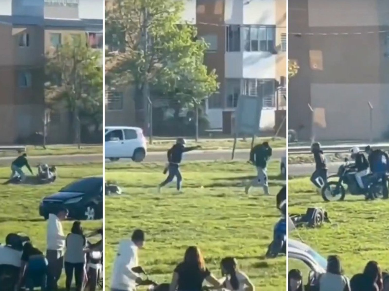 motochorros le dispararon dos veces para sacarle su moto