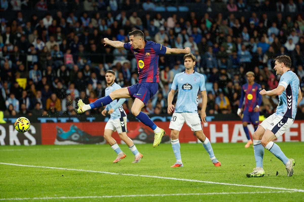 El Barcelona golea al ritmo de Lewandowski en Balaídos | Fútbol | Deportes