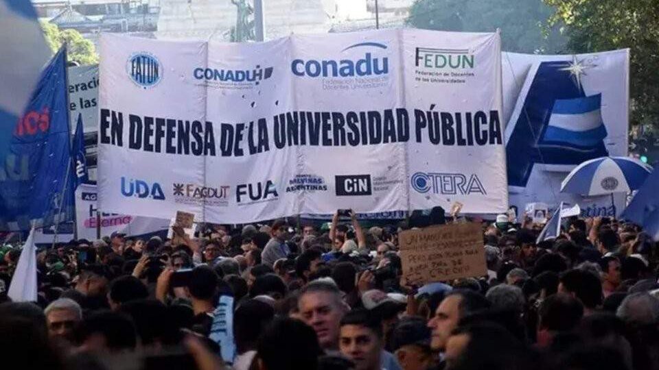Las universidades públicas convocan a un paro por 72 horas | Reclaman que se aplique la Ley de Financiamiento