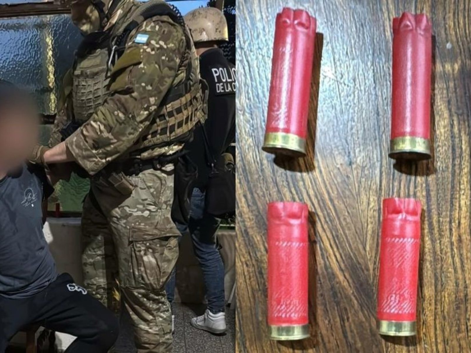 detuvieron a un hombre chino que disparaba armas de fuego desde su balcón