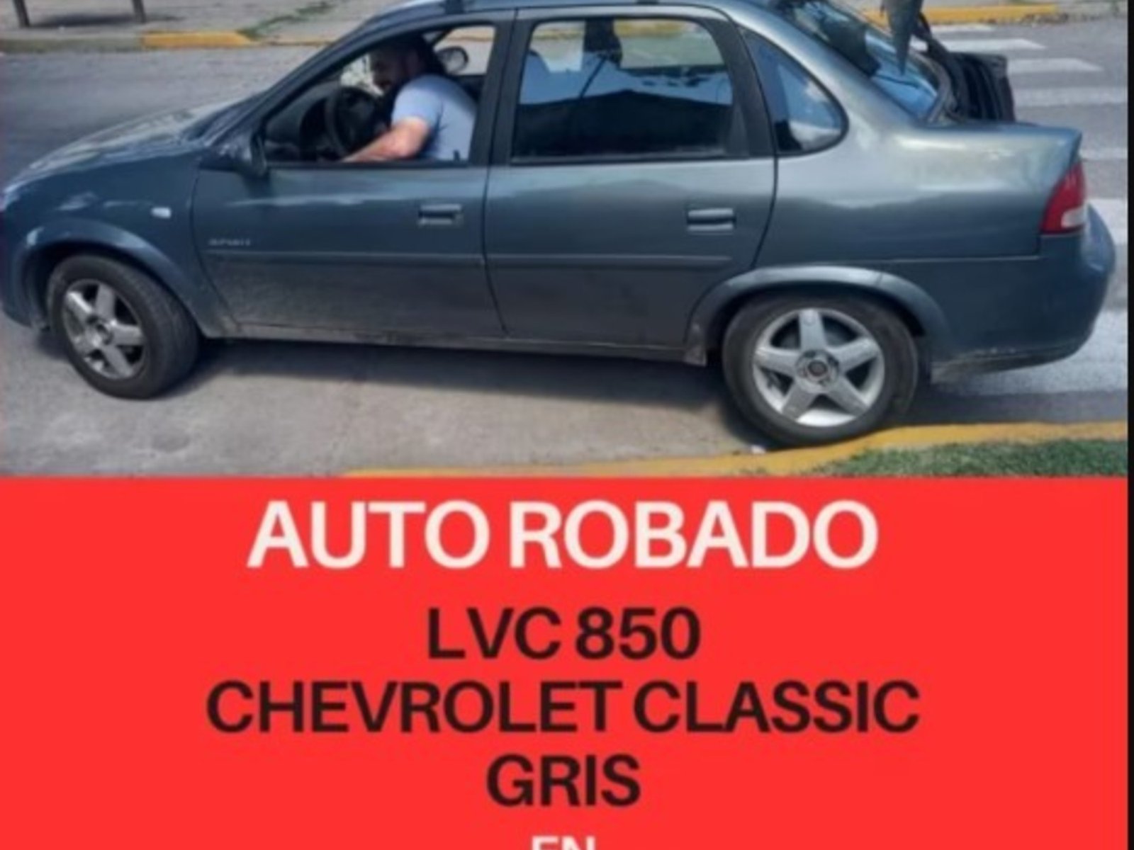 se llevaron el auto de un perito en vehículos robados mientras trabajaba