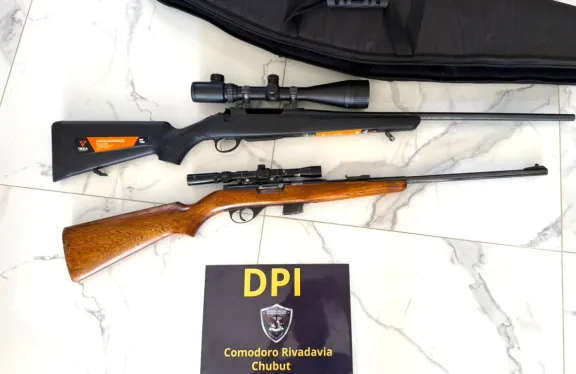 Decomisaron armas y municiones en Comodoro tras inspecciones
