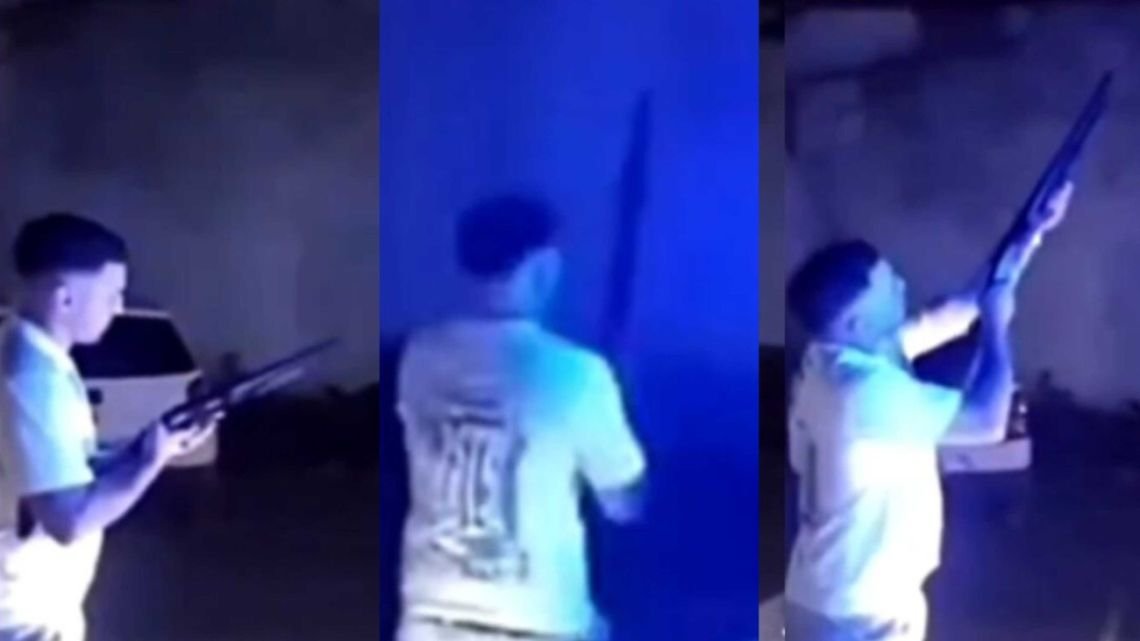 Desafectaron a un policía que se filmó disparando al aire en los festejos de Navidad