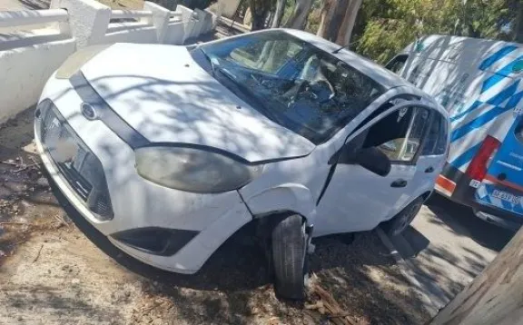 Despistó un auto en la avenida Libertador y el conductor estaba alcoholizado