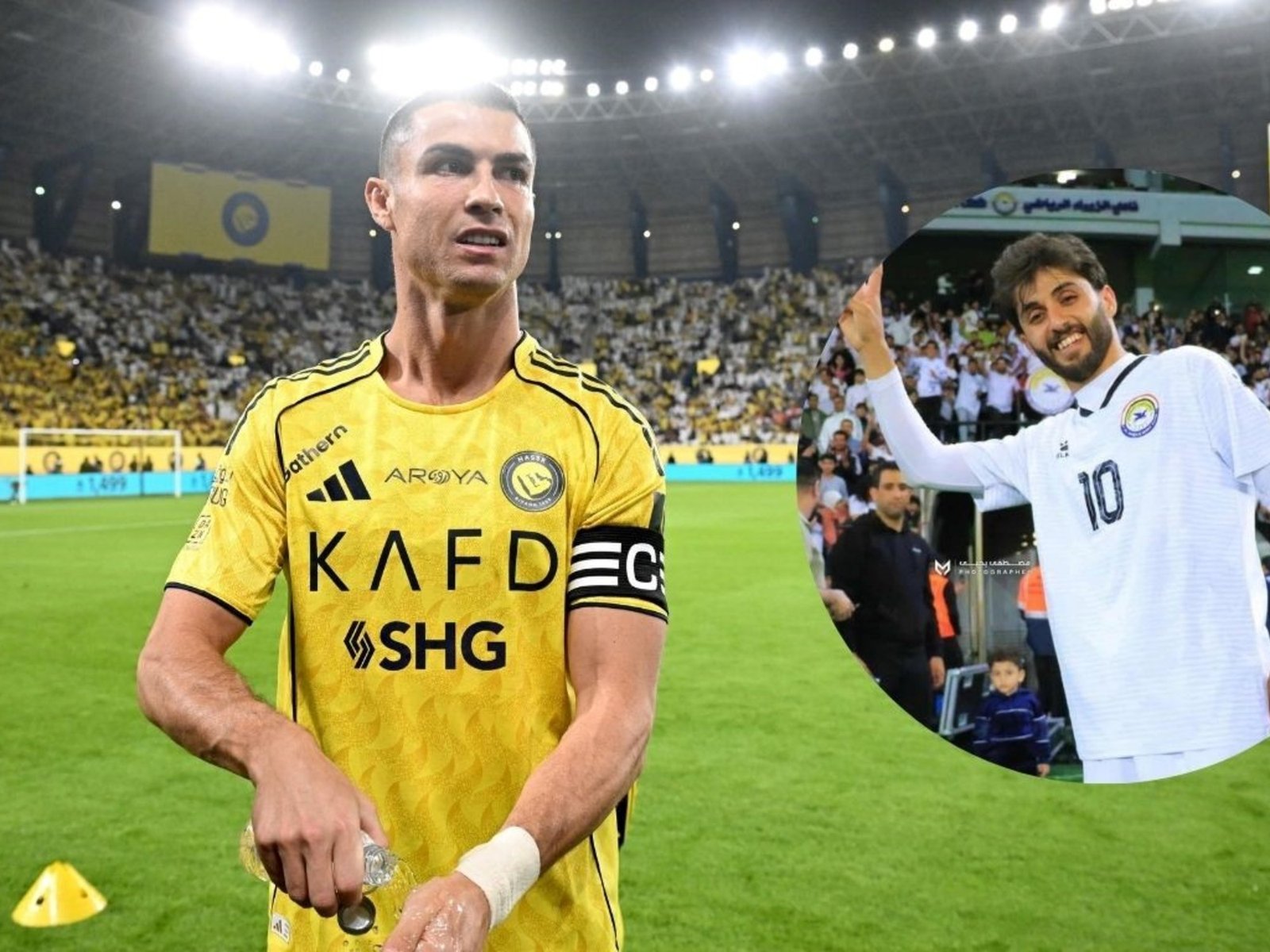 La chicana del iraquí rival de Cristiano Ronaldo: «Juego contra el segundo mejor del mundo» :: Olé