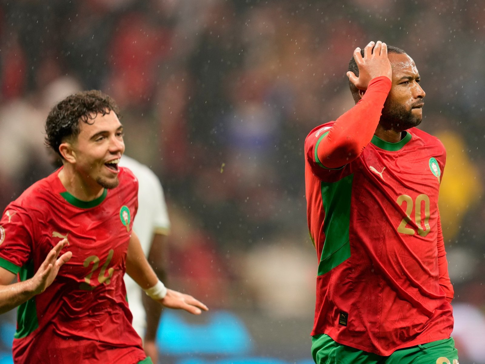 La espectacular chilena de Ayoub El Kaabi en el triunfo de Marruecos ante Comoras en el inicio de la Copa África