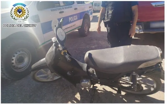 Motociclista fue aprehendido tras evadir un control en Madryn