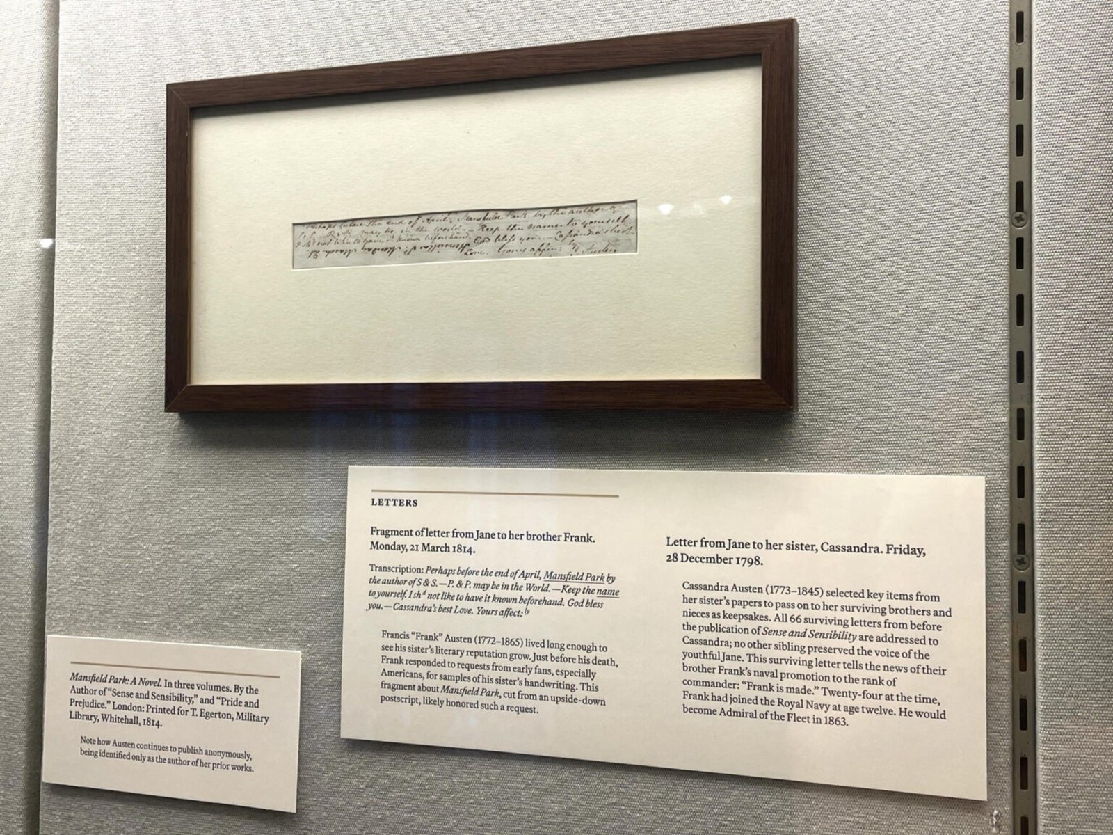 Nueva York exhibe una carta de amor a Jane Austen y a sus 250 años de legado