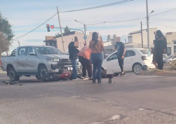 Otro motociclista lesionado en un choque en Lisandro de la Torre y Polonia