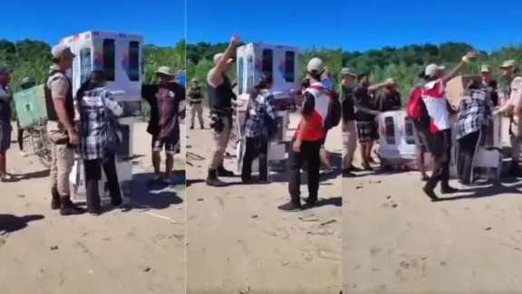 Prefectura interceptó a tiros a contrabandistas de electrodomésticos en el área fronteriza de Salta