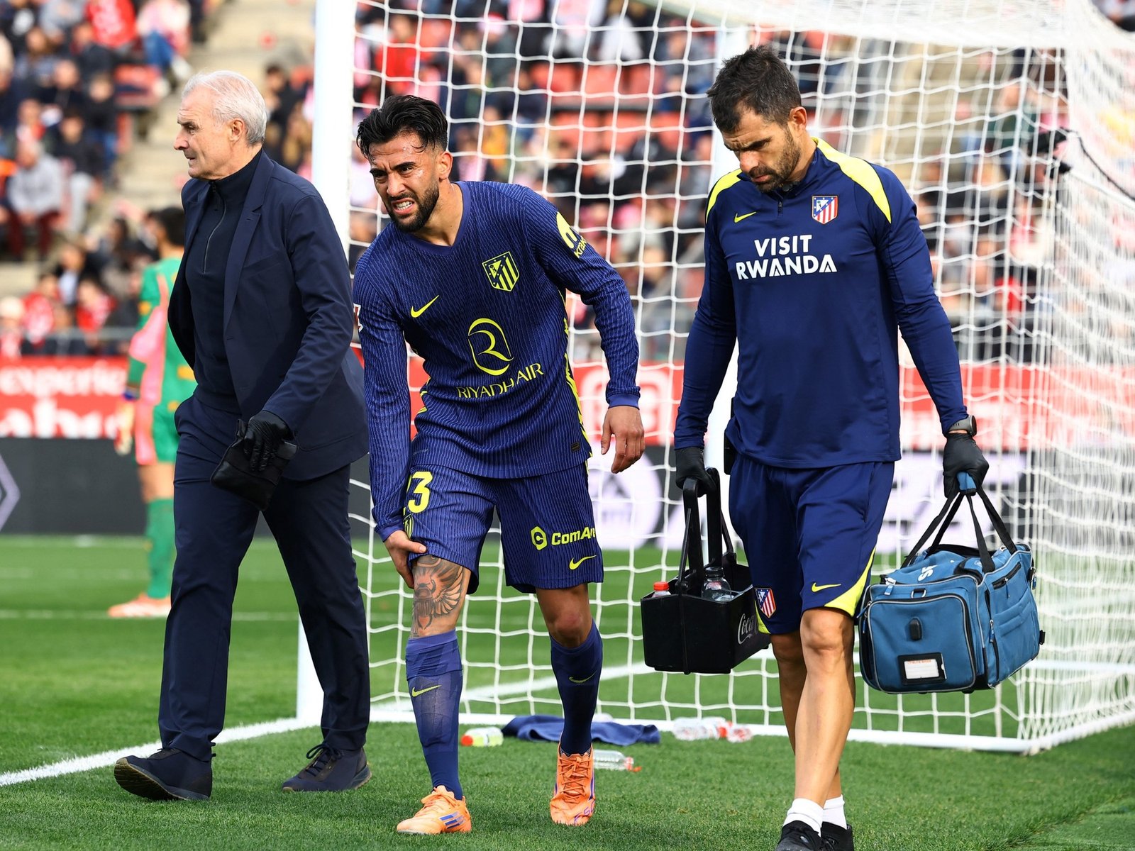 Video: la desafortunada lesión de Nico González en el partido del Atlético Madrid contra el Girona :: Olé
